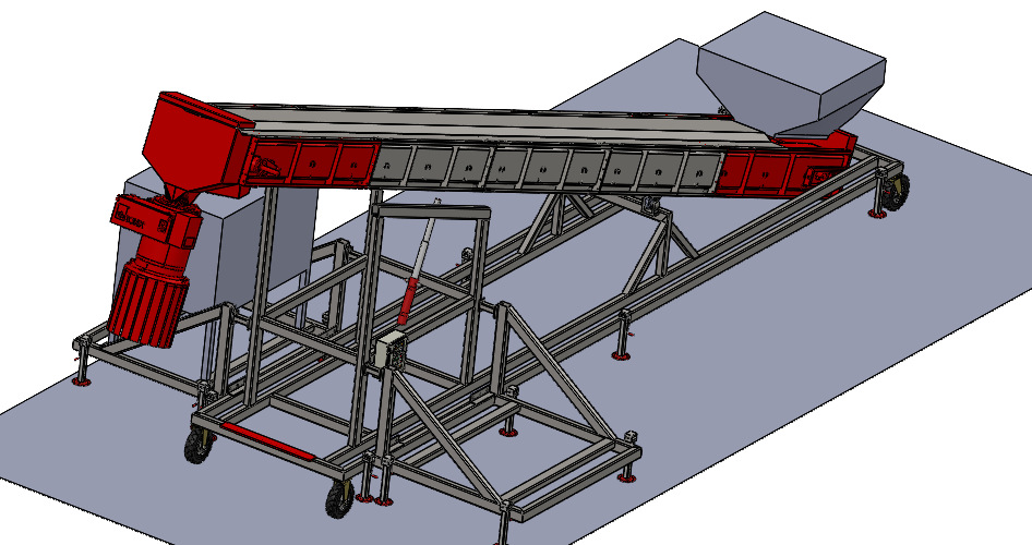 Cinta de mineria vista general